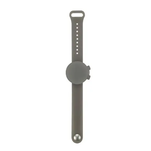 Color: Dark gery - Outdooor Silicone Wristband Hand Sanitizer Disinfectant Bracelet