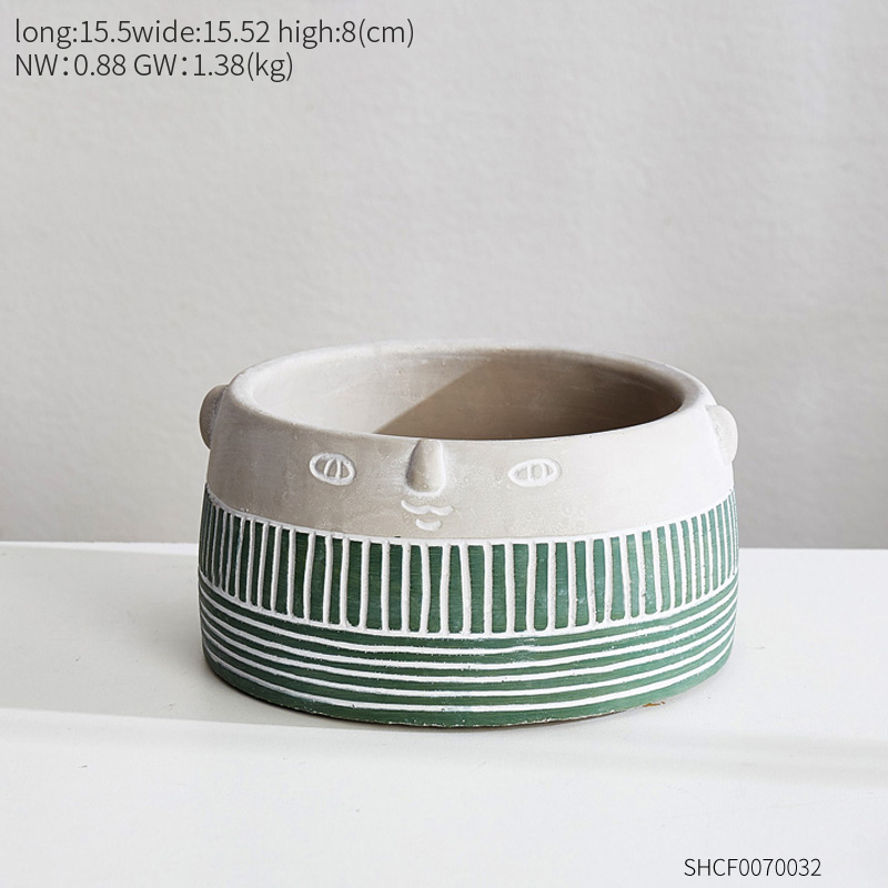 Cement Flower Pot Display 7