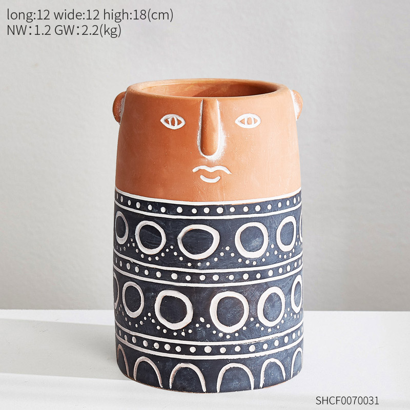 Cement Flower Pot Display 3