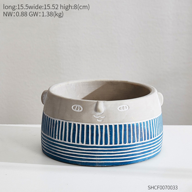 Cement Flower Pot Display 6