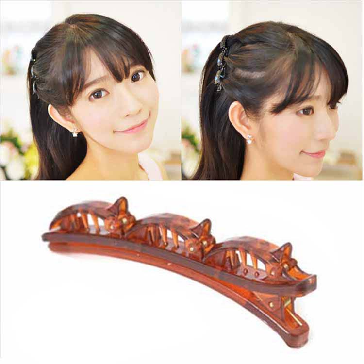 Color: Hairpin brown - Hollow woven headband