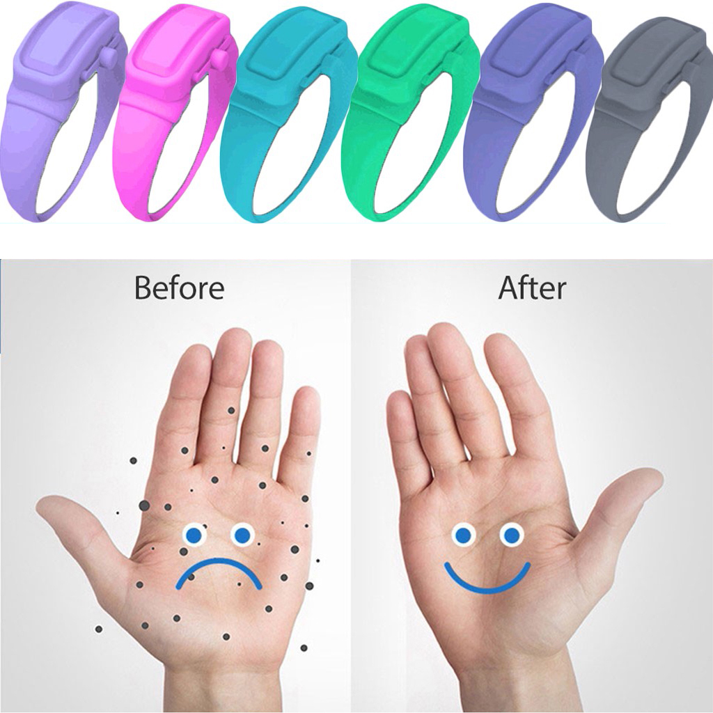Portable Hand Sanitizer Disinfectant Bracelet Wearable Hand Wash Gel