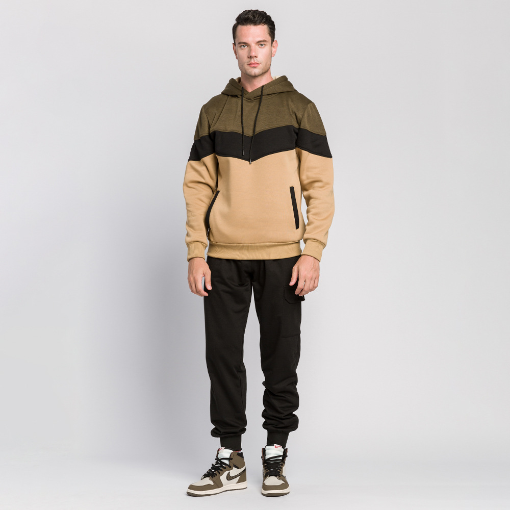 Fashion Pullover Hoodies Sweatshirt for Men Spring Autumn Casual Solid Color shopper-ever.myshopify.com