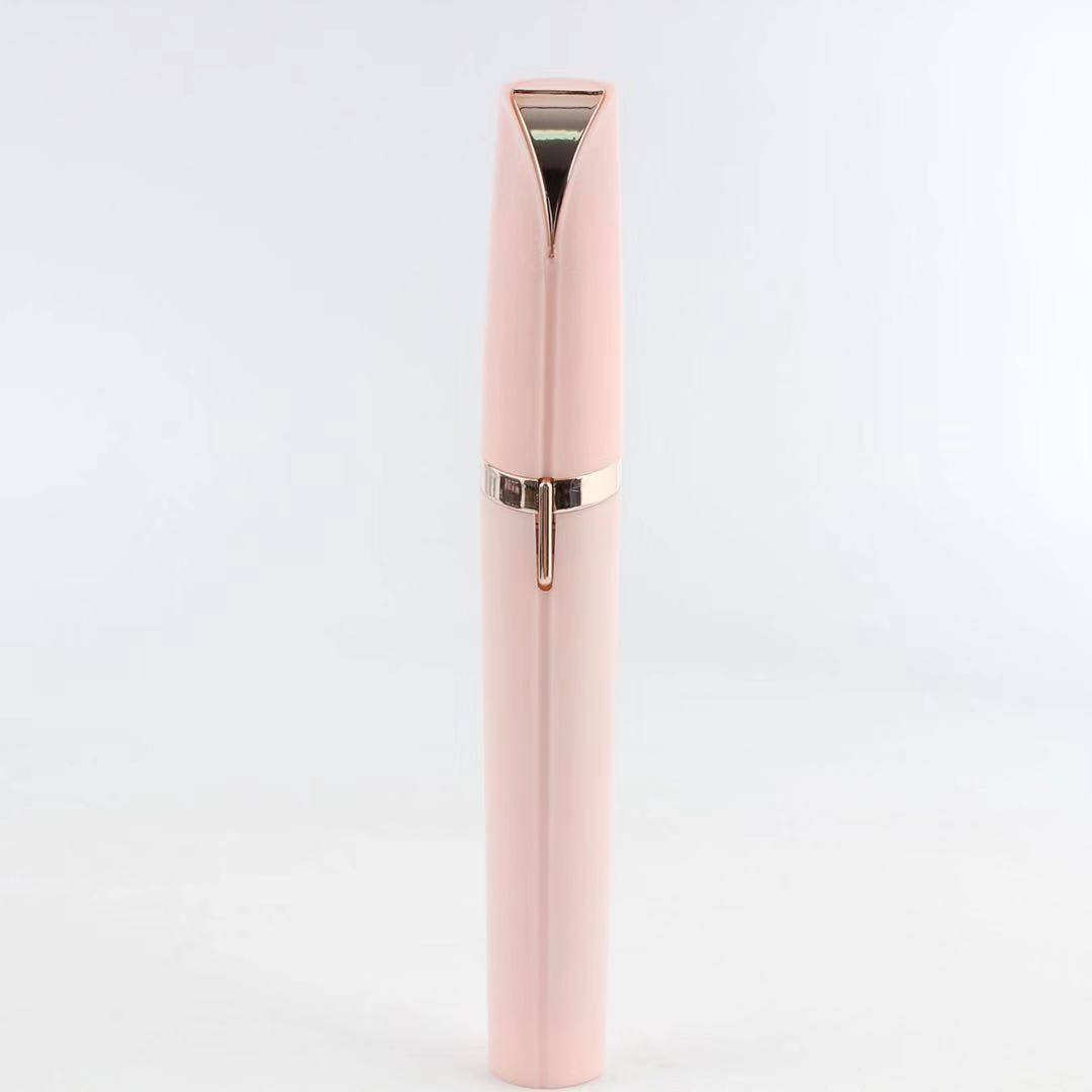 Mini Electric Eyebrow Trimmer Lipstick Brows Pen Hair Remover Painless Razor Epilator with LED Light allinonehere.com
