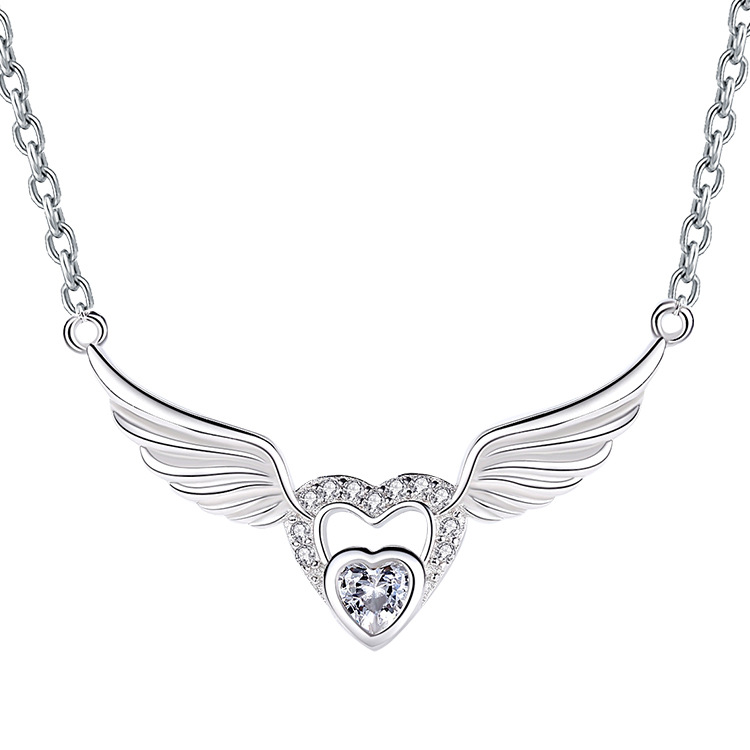 Collier Aile d'Ange Coeur
