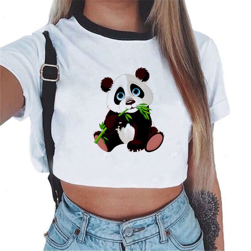 Women's panda print Tshirt CJdropshipping