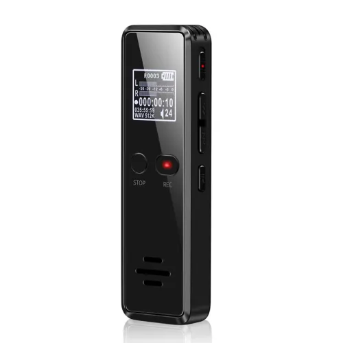 Size: 8G, Color: Black - U Disk MP3 Player Voice Recorder