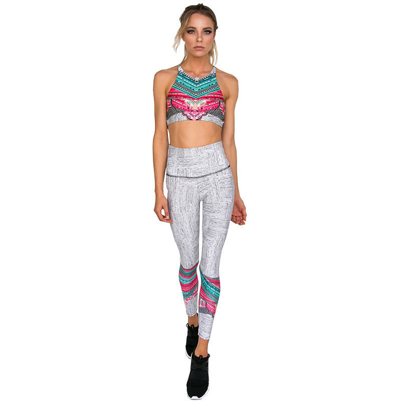 Floral Printed Yoga Set 4