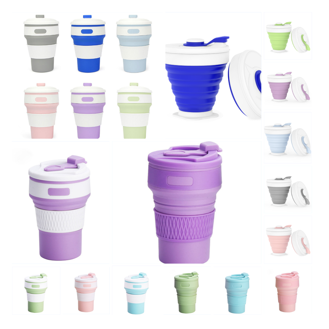 Portable Silicone Cup Folding Cup Plastic Telescopic Coffee Cup ...