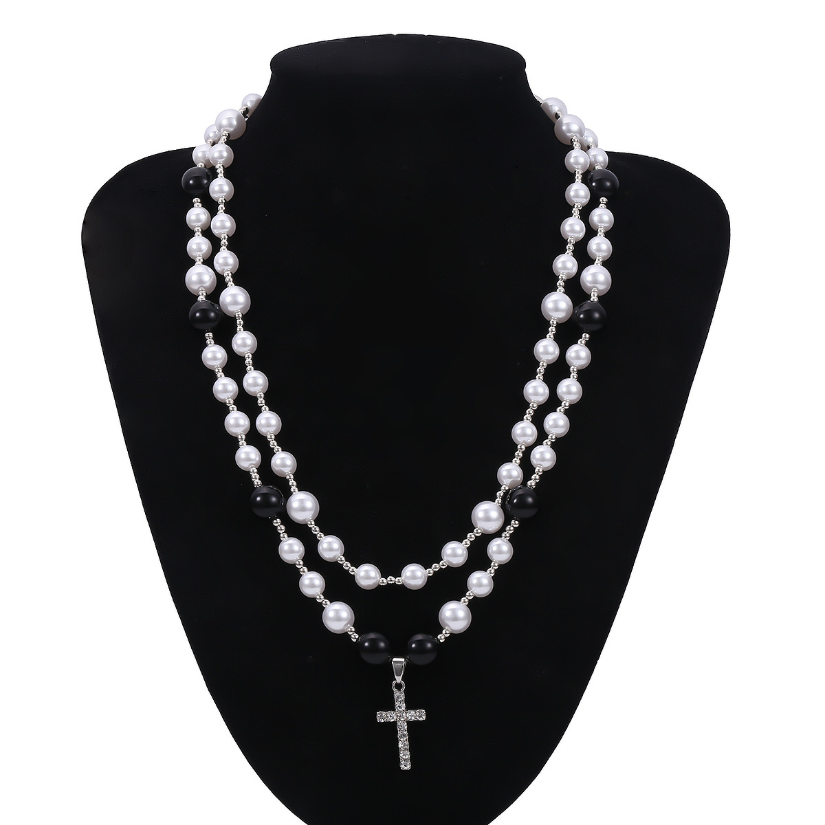 Pearl Necklace With Cross Pendant Cjdropshipping