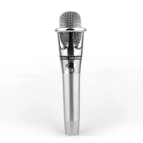 Color: Silver - E-300 handheld microphone network karaoke