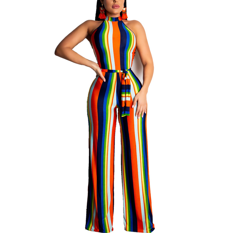 Women's Rainbow casual Jumpsuit - CJdropshipping