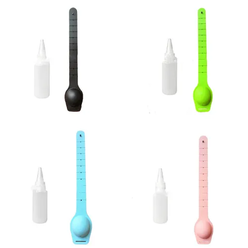 Color: 1Black1Green1Blue1Pink - Squeeze silicone bracelet