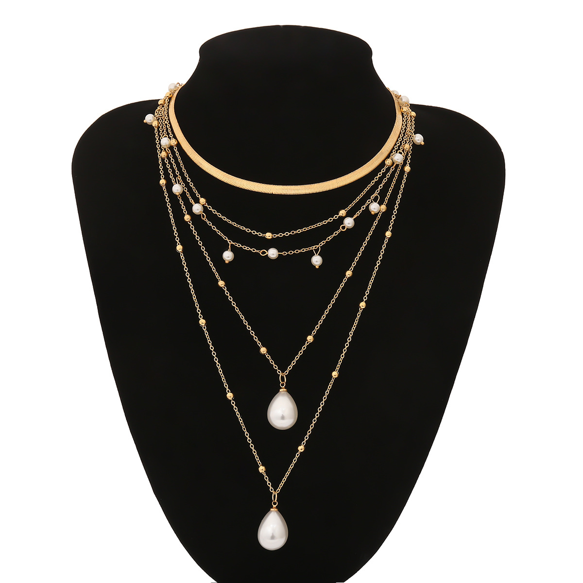 Multi-element pearl necklace - CJdropshipping