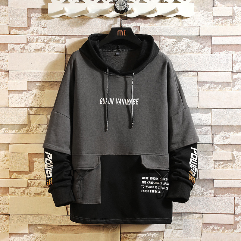 Men s Casual Punk Sweatshirt Pullover Hoodie Warm Long Sleeve