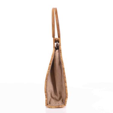 Bamboo Hand-woven Clutch Bag Natural Bamboo Bag Handbag—3
