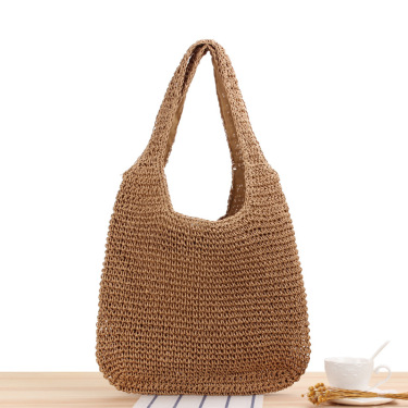 Round Straw Bags Women Summer Rattan Bag Handmade Woven Beach Cross Body Bag—6
