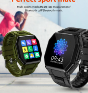Bluetooth Call Smart Watch Men Full Touch Music Control Sports Fitness Tracker Smartwatch Blood Pressure Heart Rate