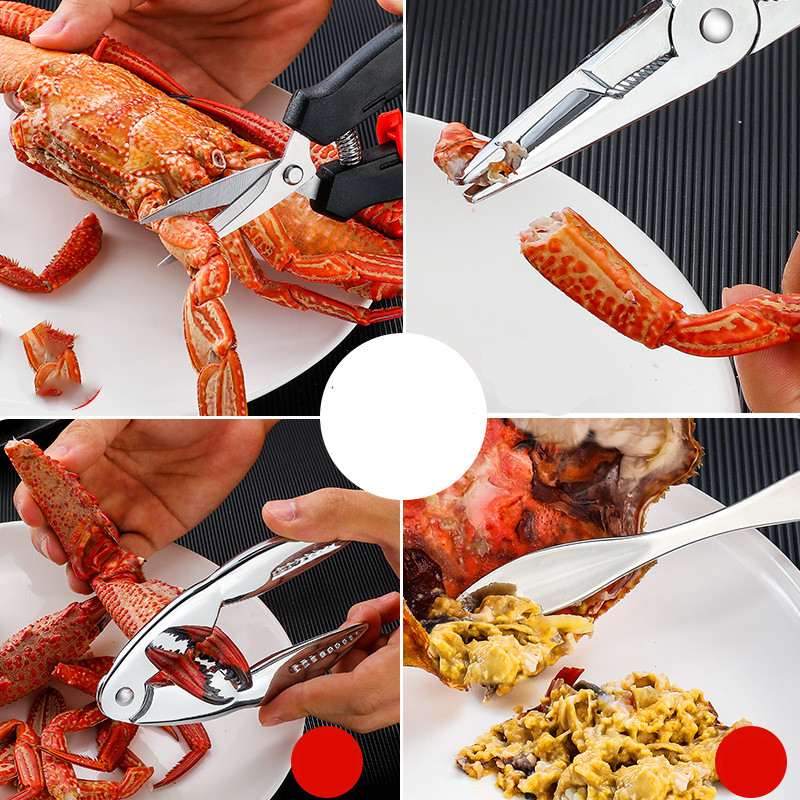 Eight Stainless Steel Crabs For Household Crab Eating Tools, Crab Claws