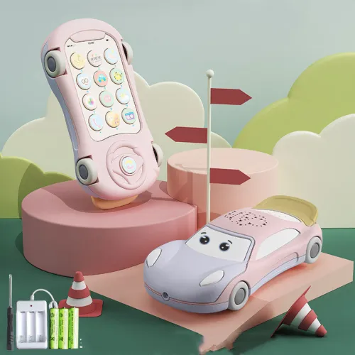 Color: 3Style - Telephone Toys Juguetes Bebe with Luminous Projector Learning Toy Car