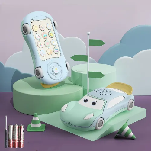 Color: 5Style - Telephone Toys Juguetes Bebe with Luminous Projector Learning Toy Car