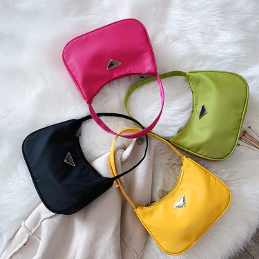 Nylon Hobo Armpit Bag Baguette Bag Shoulder Bag—2