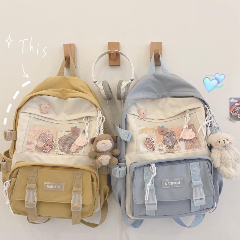 Cute Teenage High School Student Junior High School Student Backpack ...