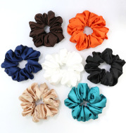 Bright Color Satin Cloth Circle Large Intestine Circle Headdress