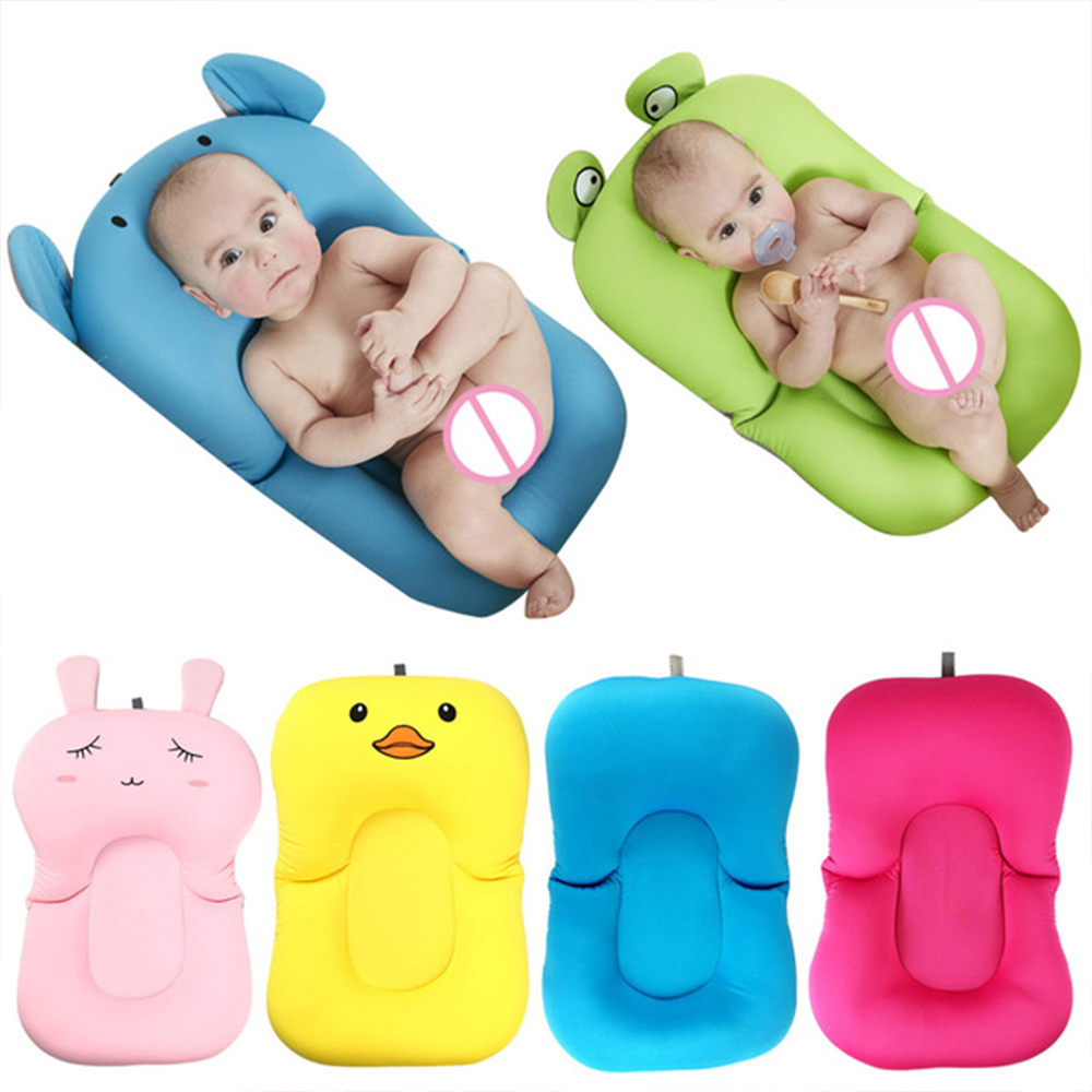 Newborn Bath Floating Pad Mat Baby Bath Tub Pad & Chair & Shelf Bathtub Seat Infant Support