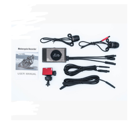 Locomotive Motorcycle Driving Recorder Split-type Front And Rear Waterproof Double Lens Riding Recorder