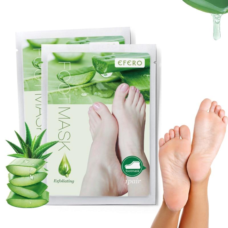Aloe Vera Foot Mask Peeling For Legs Feet Mask Exfoliating Socks Scrub For Pedicure Anti Crack