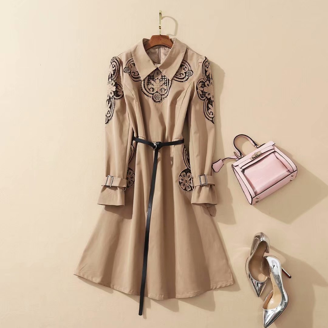 Mid-length trench coat skirt - CJdropshipping