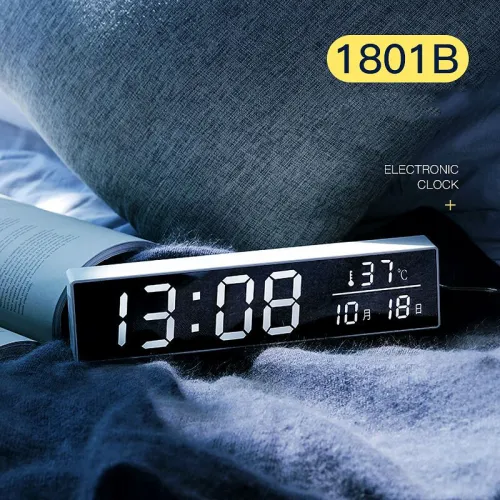 Style: Full function, Model: 220v US - Hongchuang electronic alarm clock for students