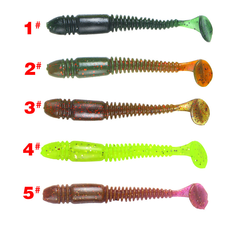 Bionic fishing lure lure soft bait T tail soft worm CJdropshipping