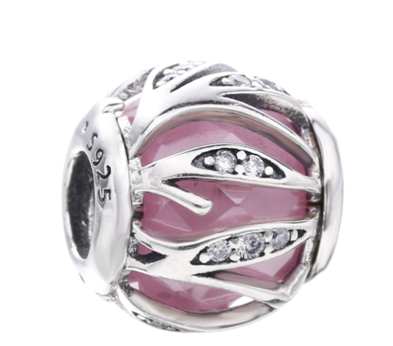 Ocean Heart Bead Pink