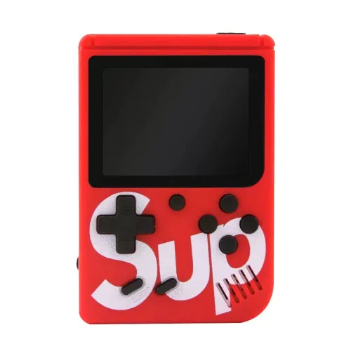 Product color: Red - Mini game console classic handheld mini king game console with color screen built in