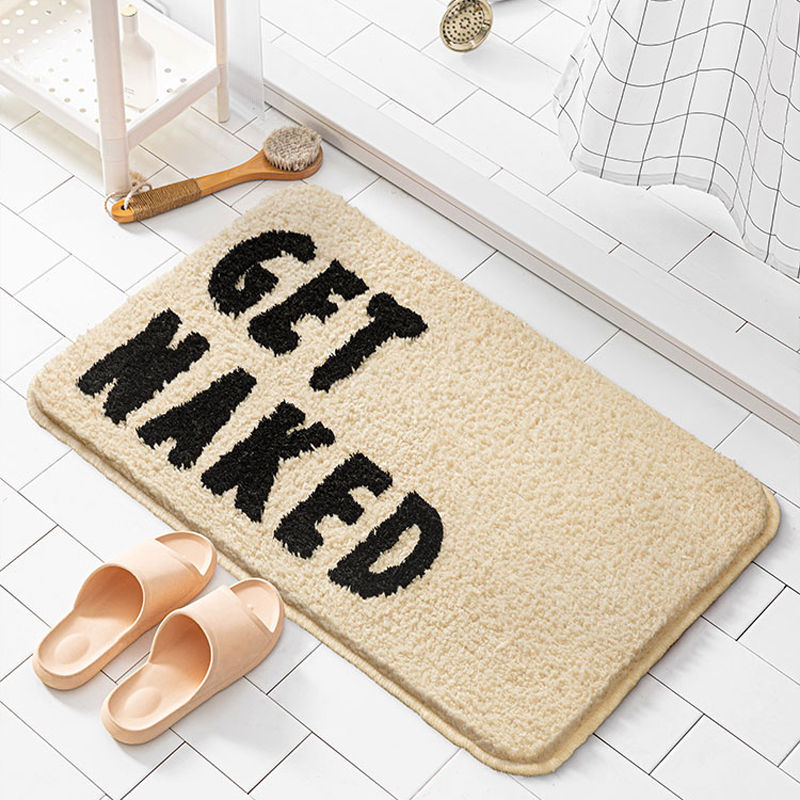 Modern minimalist bathroom door absorbent floor mat CJdropshipping