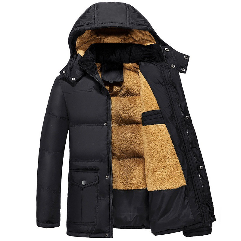 Clothing plus velvet padded jacket men winter - CJdropshipping