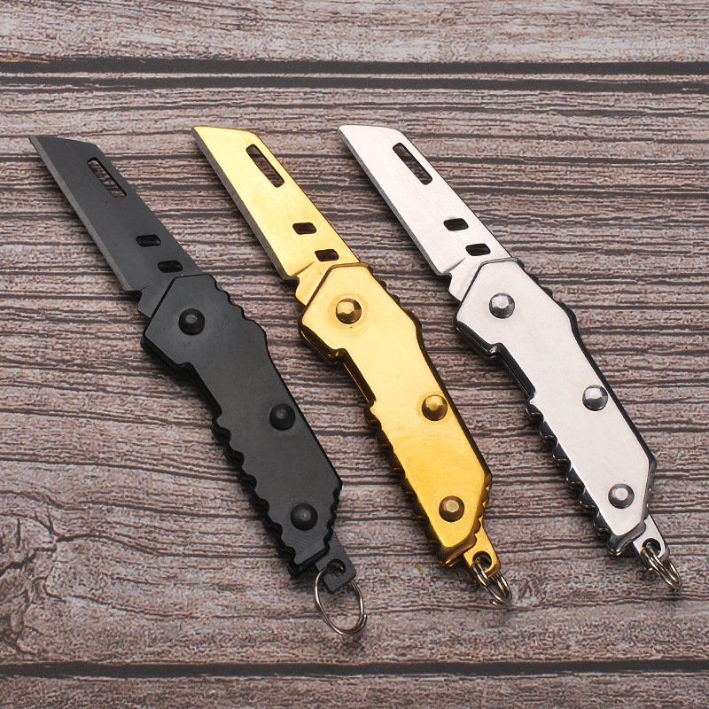 Multifunctional handmade pocket keychain folding knife - CJdropshipping