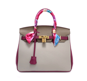 2021 new leather female bag top layer leather lychee pattern platinum bag handbag fashion trend diagonal shoulder bag—7