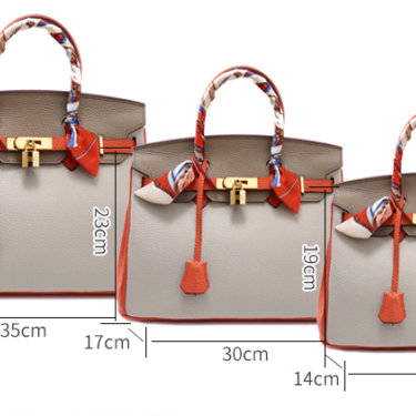 2021 new leather female bag top layer leather lychee pattern platinum bag handbag fashion trend diagonal shoulder bag—15
