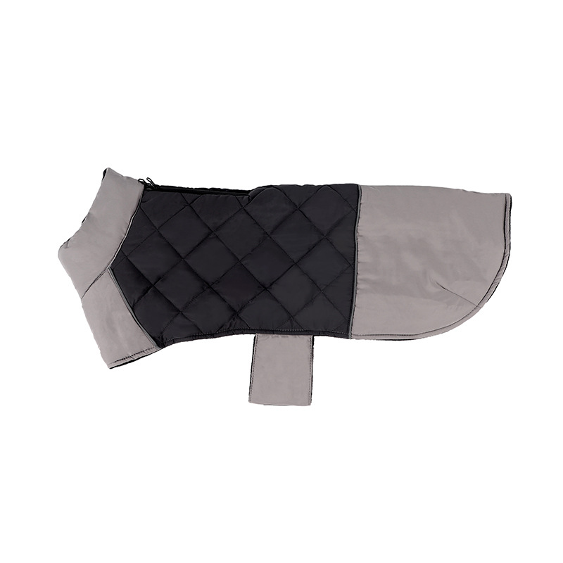 Color: Grey, Size: 5XL - Large dog coat pet supplies