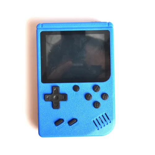 Product color: Blue - Mini game console classic handheld mini king game console with color screen built in