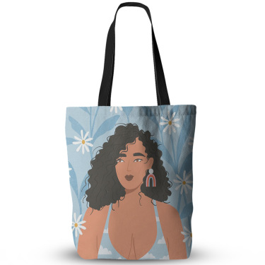 New oil painting girl canvas bag—3