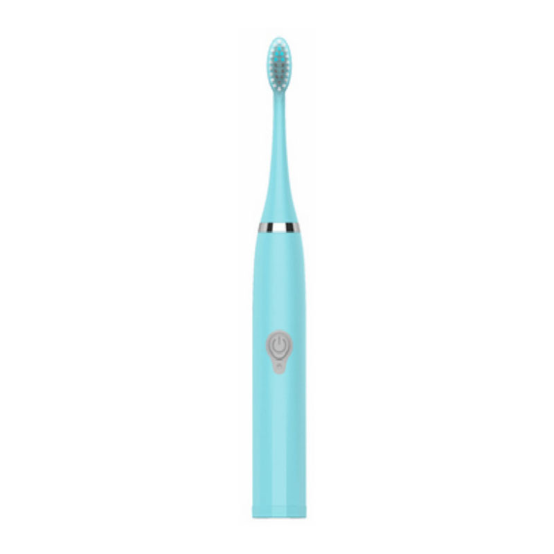 Color: Blue, style: Battery - Electric toothbrush universal sonic soft hair waterproof toothbrush