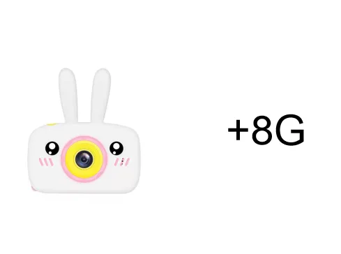 Color: White with 8G - Children's camera