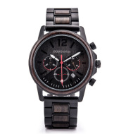 Csutomize Engrave logo Wood Watches for Mens DODO DEER Timer Luxury Chronograph Wristwatch Male Wriswatch Auto Date
