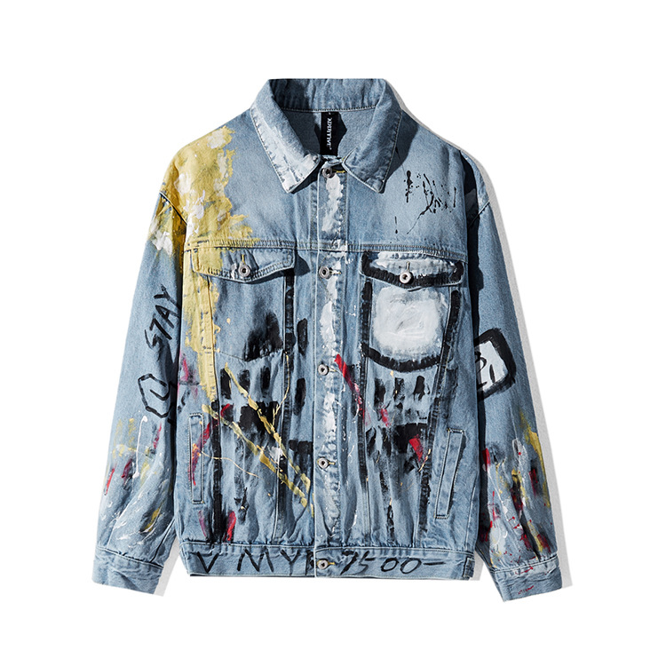 Graffiti trend high street men's coat - CJdropshipping