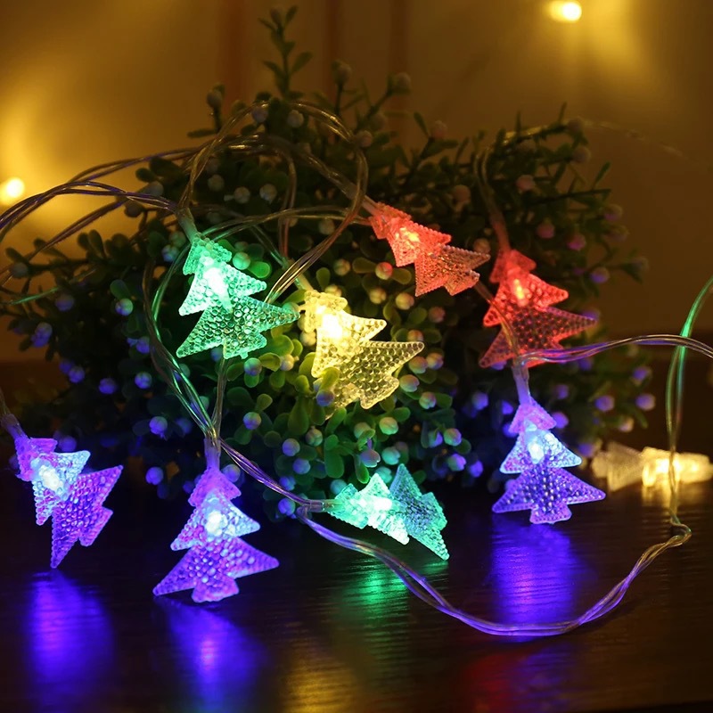 Led Christmas tree decorations with small colored lights CJdropshipping