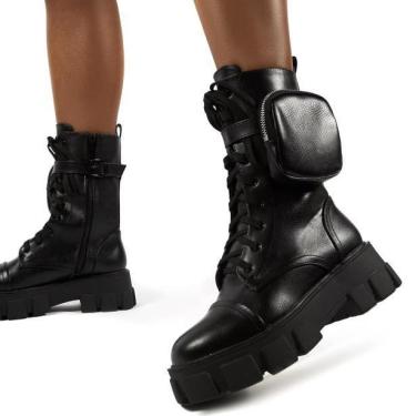 Round head female motorcycle riding boots—1
